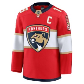 Florida Panthers Dresy Fanatics Premium Aleksander Barkov 2024-25 Červené Domácí - Pánské